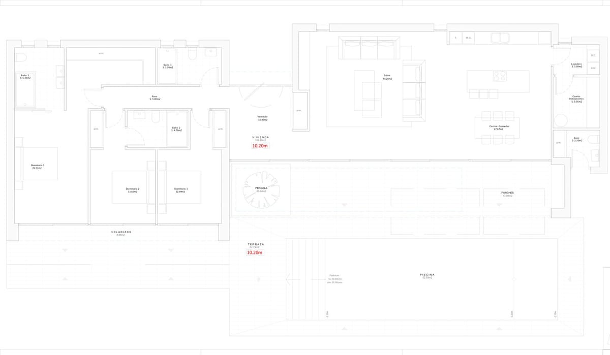 Project for single-storey villa for sale in Calpe - Foto 10