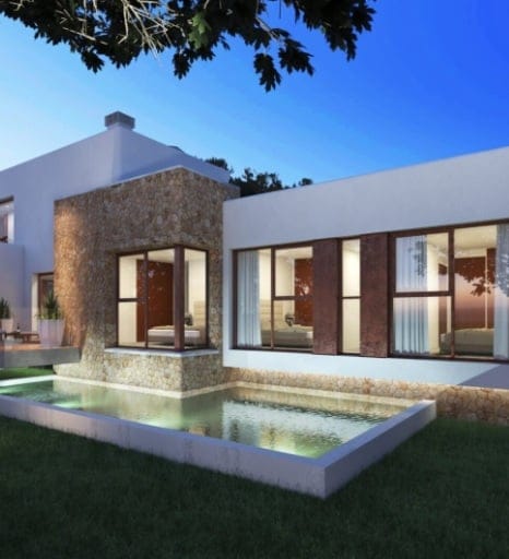 Willa w nowoczesnym stylu ibiza w Jávea: 4 sypialnie, widoki na góry, basen, garaż i wykończenia premium | 1.550.000 € - Foto 3