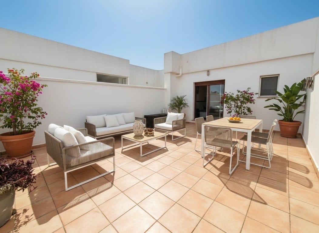 Arctic Duplex with spacious terraces in the central area of Ondara.