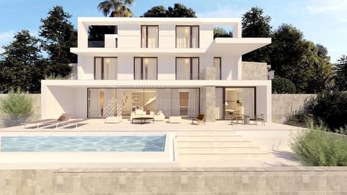 Under construction: sea view villa for sale in Benissa