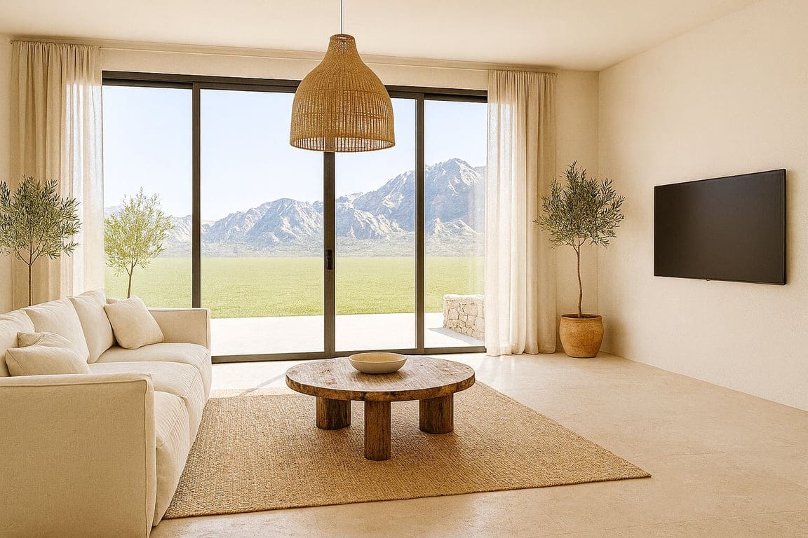 EXKLUSIV: Luxusvilla schlüsselfertig, Architektur im Ibiza-Stil, 3 Schlafzimmer / 3 Bäder, Grundstück 1.150m², privater Pool 30m² und Entwicklungspotential - Foto 3