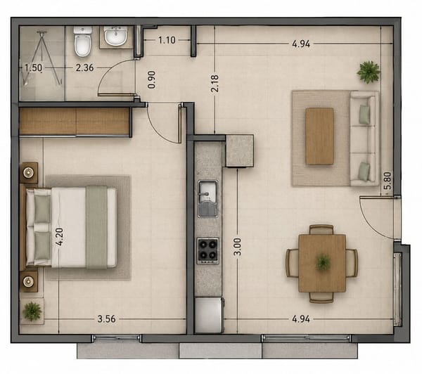 APARTAMENTO PLANTA BAJA REFORMADO - Foto 15
