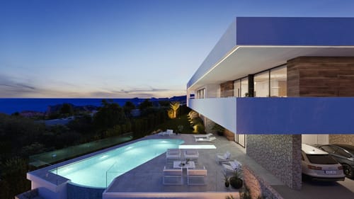 Exclusive Luxury in Jazmines Integrated Design, Stone and Proximity to Moraira