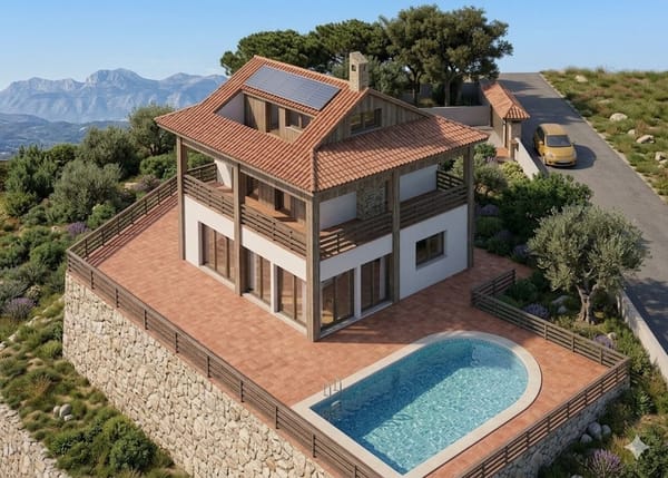Oportunidad única: Parcela en Calpe con vistas al mar y montaña mas proyecto y licencia de obra en vigor - Foto 1