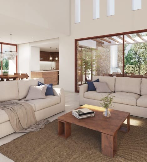 Willa w nowoczesnym stylu ibiza w Jávea: 4 sypialnie, widoki na góry, basen, garaż i wykończenia premium | 1.550.000 € - Foto 4