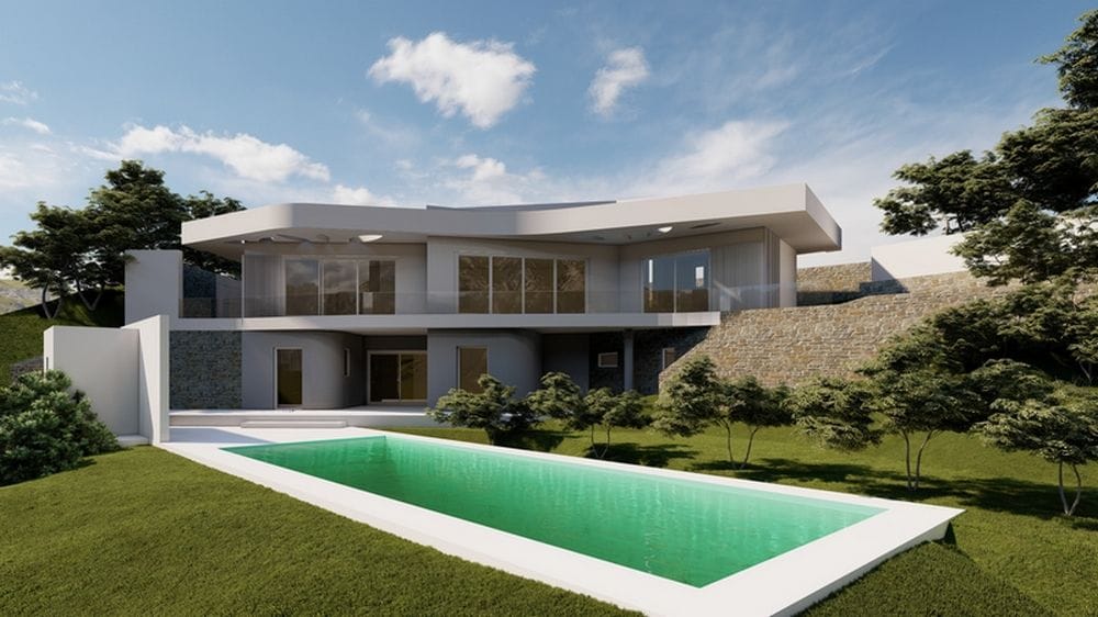 Modern and sublime villa under construction