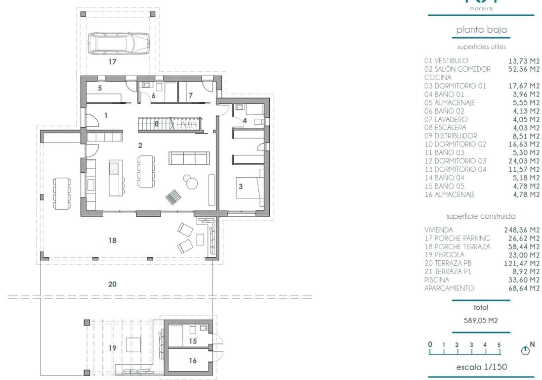 Project: Modern finca-style villa for sale in Moraira - Foto 11