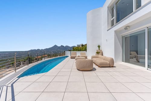 BLANC-19: Luxury Villa in Altea Ready to Move In | 4 Floors, Triple Garage, and Panoramic Views