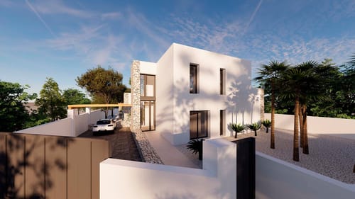 Project: Ibiza-style villa for sale in Moraira