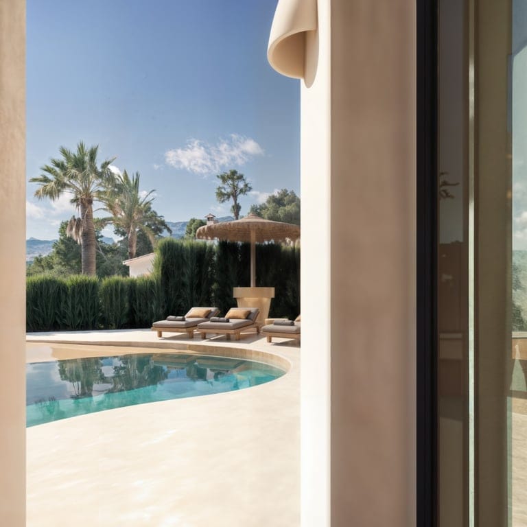Ibiza-style villa for sale in Moraira with panoramic sea views - Foto 10