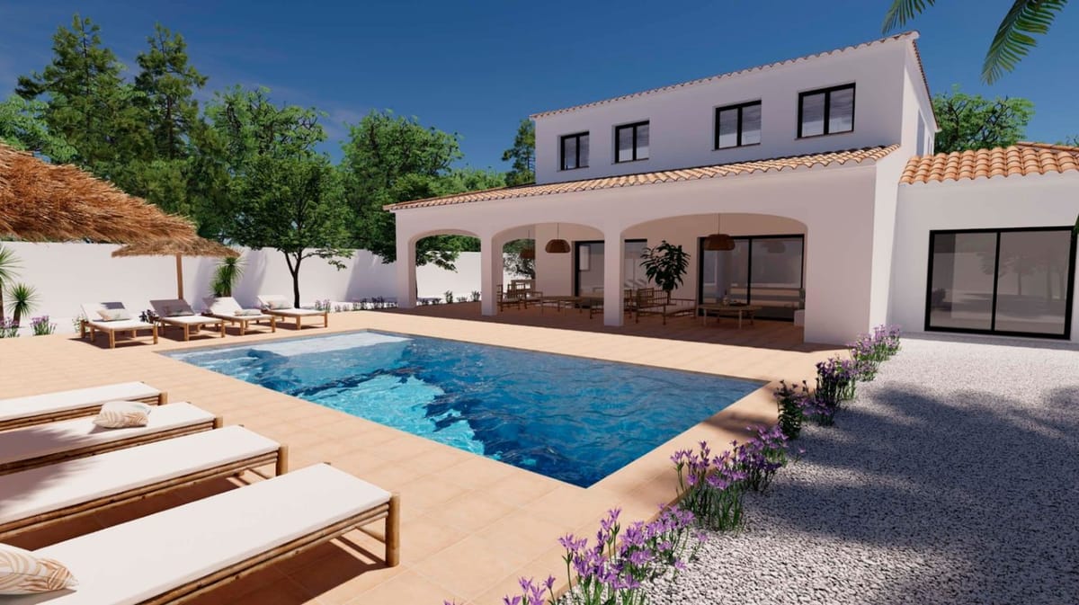 Project: Modern finca-style villa for sale in Moraira