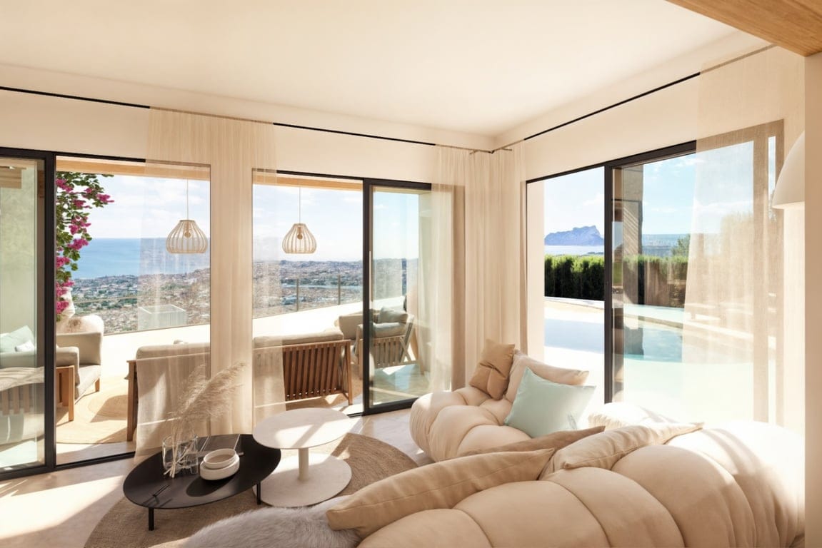 Ibiza-style villa for sale in Moraira with panoramic sea views - Foto 5