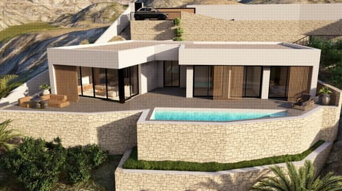 EXCLUSIVE: Turnkey Luxury Villa, Ibiza Style Architecture, 3 Bedrooms / 3 Bathrooms, Plot of 1,150m², Private Pool of 30m² and Development Potential