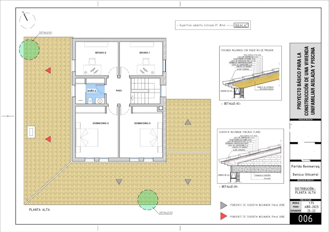 Plot with project and building permit included in Benissa, Costa Blanca. - Foto 13