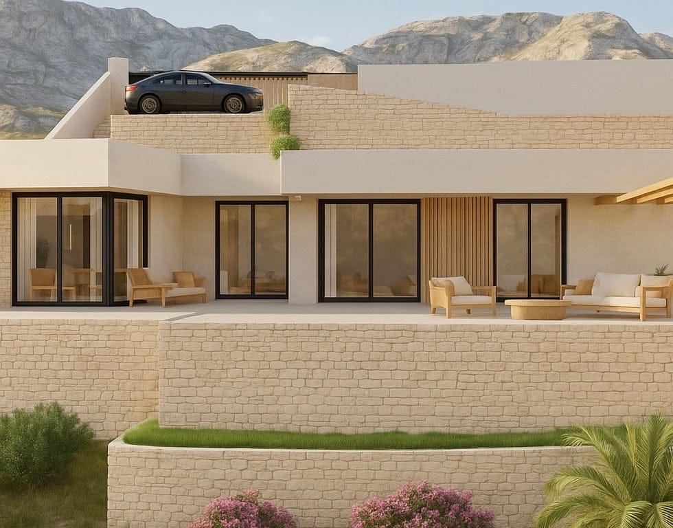 EXKLUSIV: Luxusvilla schlüsselfertig, Architektur im Ibiza-Stil, 3 Schlafzimmer / 3 Bäder, Grundstück 1.150m², privater Pool 30m² und Entwicklungspotential - Foto 2