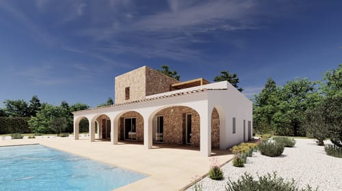 Project: luxury finca for sale in Benissa with mountain views