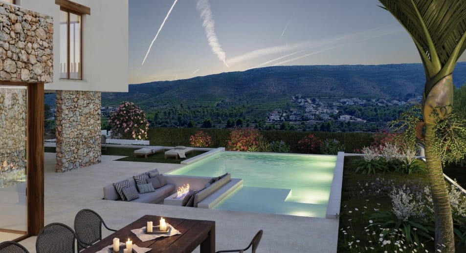 Exclusive Ibiza Style Villa in Jávea (Las Laderas): 4 Bedrooms, Infinity Pool, Underfloor Heating, and Views of Granadella | €2,250,000 - Foto 2