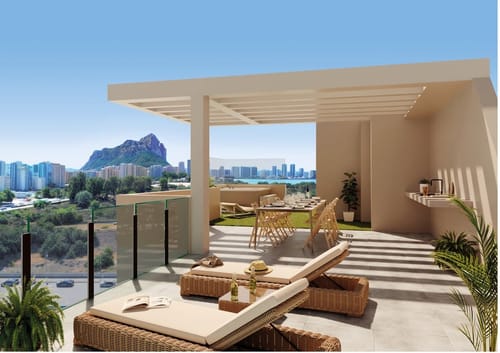Modern Duplex Apartment on the Top Floor - New Build in Calpe