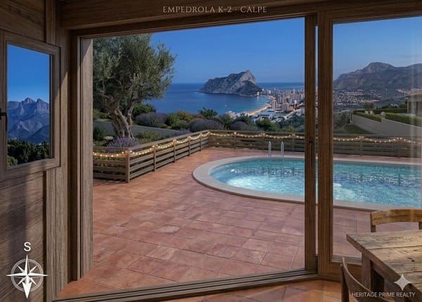 Oportunidad única: Parcela en Calpe con vistas al mar y montaña mas proyecto y licencia de obra en vigor - Foto 2