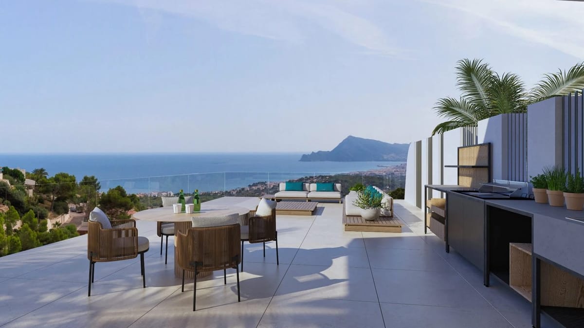 Exclusive Luxury Residence in Altea Hills: New Build with 4 Bedrooms, Heated Infinity Pool, Home Automation, and Panoramic Sea Views. - Foto 3